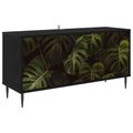vidaXL TV skrinka ELBURG 102 x 33 x 51 cm Čierny dub Kompozitné drevo