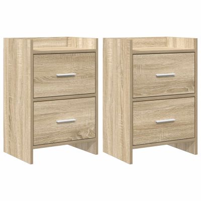 vidaXL Nočné stolíky 2 pcs Dub sonoma 40 x 30 x 60 cm Kompozitné drevo