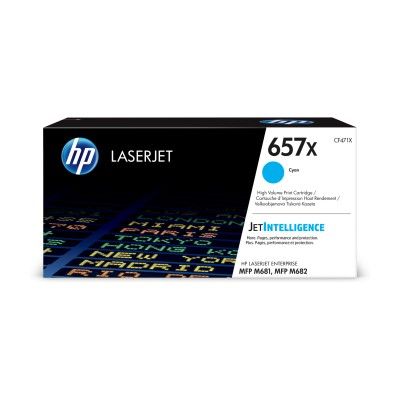 HP 657X High Yield azúrová LJ Cartridge, CF471X