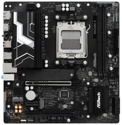 ASRock B850M-X R2.0 / AMD B850 / AM5 / 2x DDR5 DIMM / 2x M.2 / HDMI / DP / USB-C / mATX Základná doska, AMD B850, AM5, 2× DDR5 DIMM (max. 128GB), 2× M.2, HDMI, DisplayPort, USB-C, mATX