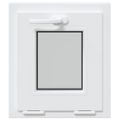 vidaXL Biele vnútorné farby okna v suteréne RISOR 40 x 45 cm
