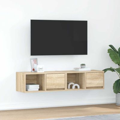 vidaXL TV skrinky 2 ks dub sonoma 60x31x25,5 cm kompozitné drevo