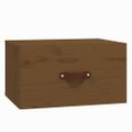 vidaXL Nástenné nočné stolíky 2 ks medovohnedé 40x29,5x22 cm