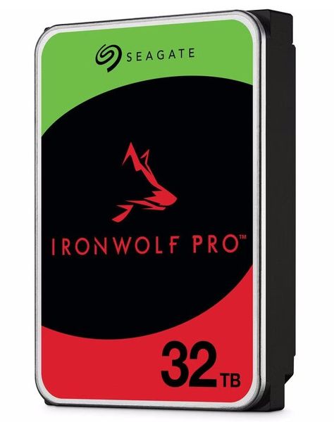 SEAGATE IronWolf Pro 32TB HDD / ST32000NT000 / Interní 3,5" / SATA 6Gb/s / 512MB HDD disk, 32TB, 7200 RPM, 512MB cache, SATA 6Gb/s, CMR, heliový, RV senzory, IronWolf Health Management, pro NAS