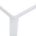 vidaXL Lavica 110 cm Biela masívna guma