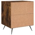 vidaXL Nočné stolíky 2 ks dymový dub 40x35x47,5 cm kompozitné drevo
