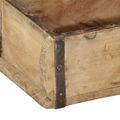 vidaXL Podnos s úložiskom Hnedá 30 x 15 x 9 cm Masívne obnovené drevo