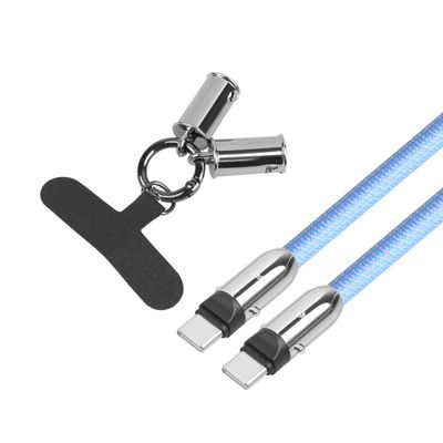 TB USB-C 2v1 kábel, 1m, modrý