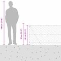 vidaXL Pletivový plot s betónovým podstavcom 10 x 0,8 m Zelená