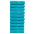 vidaXL Prémiové uteráky na ruky SOLUND 10ks tyrksyové 50x100cm 600g/m2
