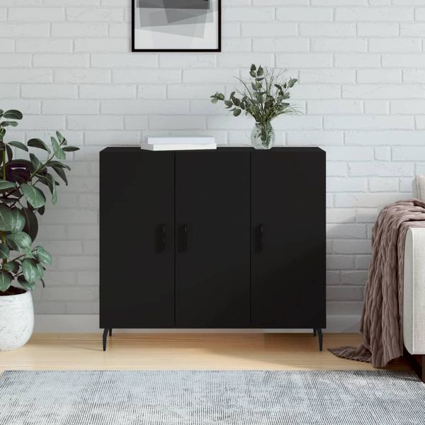 vidaXL Komoda biela 90x34x80 cm kompozitné drevo