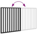 vidaXL Skladacia brána pre psa, 2 panely, čierna 160 cm, topoľové drevo