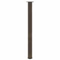 vidaXL Nohy barového stola 4 ks, prírodná oceľ, 110 – 112 cm, oceľ