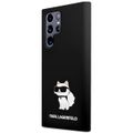 Puzdro Karl Lagerfeld pre Samsung Galaxy S24 Ultra KLHCS24LSNCHBCK čierna HC SILICONE NFT CHOUPETTE