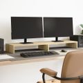vidaXL Stojan na monitor dub sonoma 100x27x10 cm kompozitné drevo