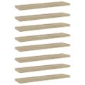 vidaXL Prídavné police 8 ks, dub sonoma 40x10x1,5 cm, drevotrieska