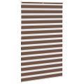 vidaXL Zebra roleta hnedá 140x200 cm šírka látky 135,9 cm polyester