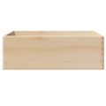 VidaXL Drevená škatuľka s rúčkami 40x30x13 cm masívna borovica