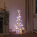 vidaXL Vianočný stromček 100 LED Viacfarebný 120 cm Akryl