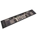 vidaXL Kuchynský koberec umývateľný Coffee čierny 60x300 cm zamat