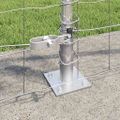vidaXL Záhradný Euro plot s betónovým podkladom 25 x 0,8 m Strieborná