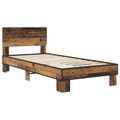 vidaXL Rám postele s čelom Staré drevo 80 x 200 cm Kompozitné drevo