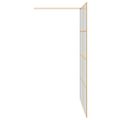 vidaXL Stena walk-in sprchy Zlatá 140 x 195 cm tvrdené sklo