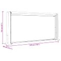 vidaXL Regál na krbové drevo s pláštenkou 300x25x150 cm