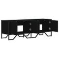 vidaXL TV stolík čierny 122x34x41 cm kompozitné drevo