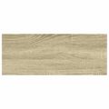vidaXL Plávajúce nástenné police 4ks dubové a biele 60x23,5x3,8 cm MDF