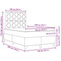 vidaXL Posteľ s pružinovým rámom Tmavomodrá 120 x 200 cm Zamat