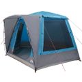 vidaXL Kempingový stan Chata Modrá 420 x 420 x 227 cm Polyester