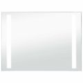 vidaXL Kúpeľňové nástenné zrkadlo s LED osvetlením 100x60 cm