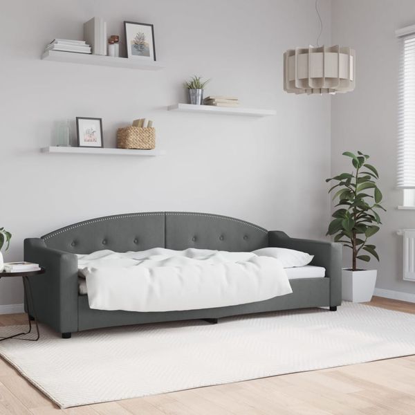vidaXL Posteľný rám tmavosivý 80x200 cm látka