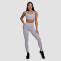Športová podprsenka FIT Mist Grey - GymBeam, veľkosť XS, veľkosť oblečenia XS