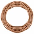 vidaXL Kožená šnúrka 1 Hnedá Ø4 mm x 50 m Koža