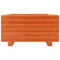 vidaXL Záhradný kvetináč voskovohnedý 50x50x26,5 cm masívna borovica
