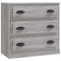 vidaXL Komoda sivá sonoma 70x35,5x67,5 cm spracované drevo
