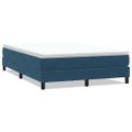 vidaXL Posteľný rám boxsping bez matracom tmavomodrý 160x210 cm zamat
