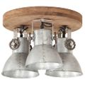 vidaXL Industriálna stropná lampa 25 W strieborná 42x27 cm E27