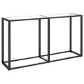 vidaXL Konzolový stolík priehľadný 140x35x75,5 cm tvrdené sklo