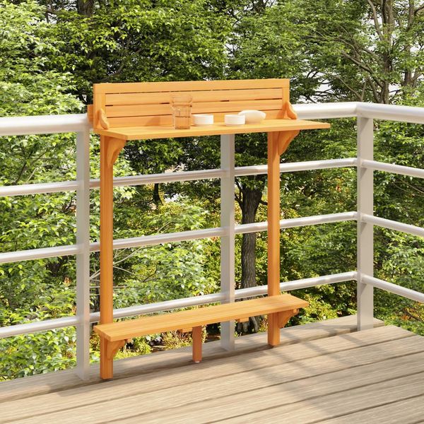vidaXL Balkónový barový stôl 90x37x122,5 cm akáciový masív