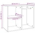 vidaXL Kozmetická skrinka biela 80x40x65 cm spracované drevo