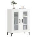 vidaXL Komoda lesklá biela 69,5x34x90 cm spracované drevo