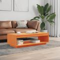 vidaXL Konferenčný stolík voskovohnedý 110x50x33,5 cm borovicový masív
