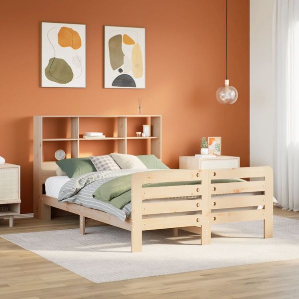 vidaXL Posteľ bez matraca 150x200 cm masívna borovica