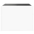 vidaXL Nočný stolík s nekonečnými LED biely 40x40x30 cm