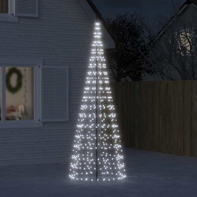vidaXL LED vianočný stromček 550 LED studená biela 300 cm