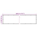 vidaXL Balkónová zástena, krémová 300x75 cm, PVC