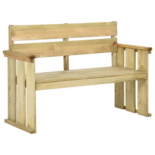vidaXL Záhradná lavička 121 cm impregnované borovicové drevo